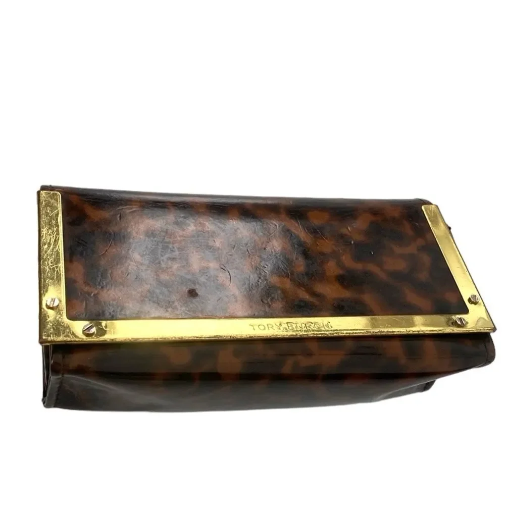 Tory Burch Animal Print Eyeglasses Case - Worn Condition